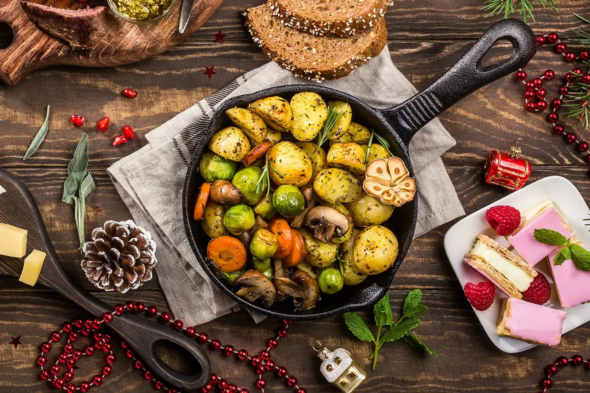 Brussels-Sprouts-Recipe-with-Roasted-Potatoes-Carrots-Mushrooms