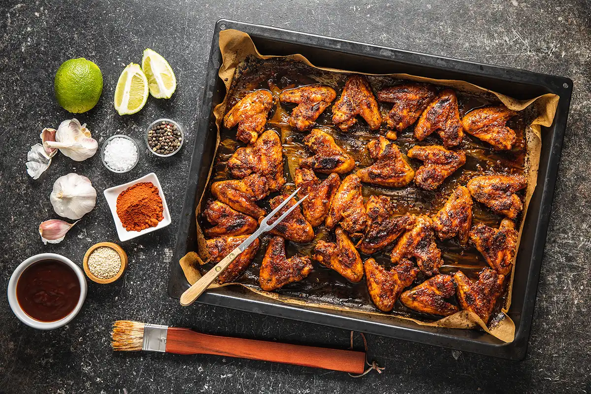 Crispy-Baked-Chicken-Wings-Recipe-with-Homemade-BBQ-Sauce