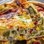 Garden-Veggie-Quiche-Recipe-with-Beans-Corn-and-Greens