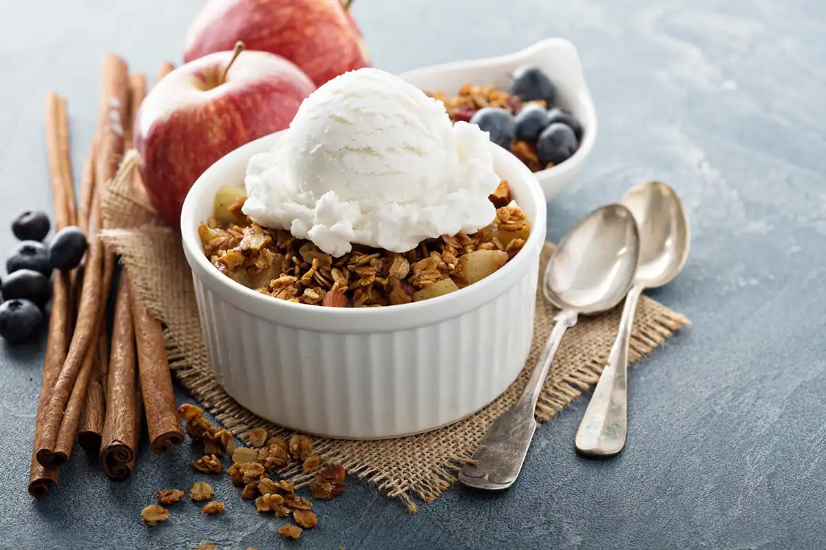 Warm-Apple-Crisp-with-Vanilla-Ice-Cream-Recipe
